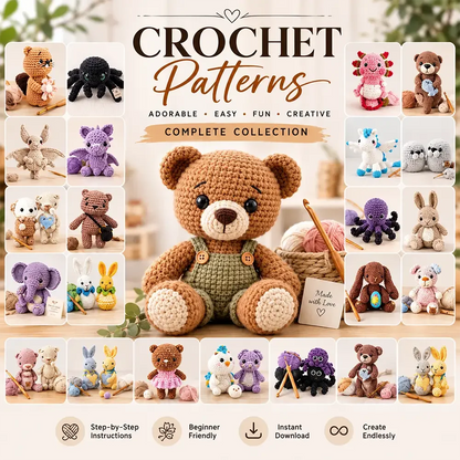 ALL-IN-ONE CROCHET PATTERN BUNDLE