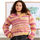 Sunset Berry V-Neck Cluster Stitch Sweater Crochet Pattern | Wearable Apparel Digital PDF Download